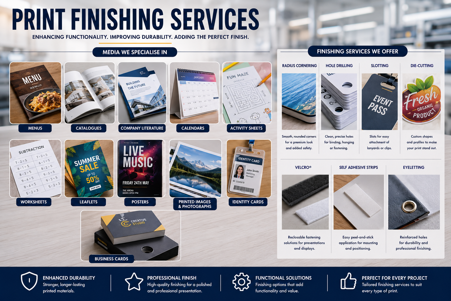 Print Finishing services Print Finishing services